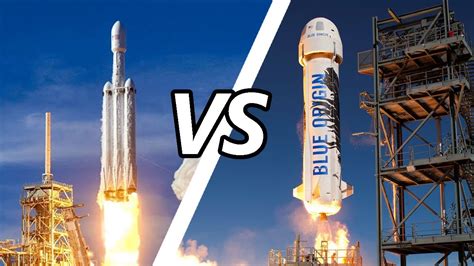 SpaceX vs Blue Origin Rocket Landing - YouTube