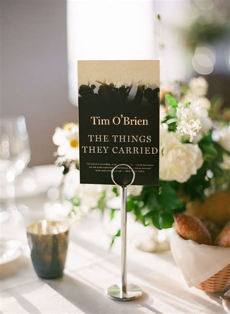 The Things They Carried Book Cover Table Number