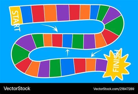 Colorful board game template Royalty Free Vector Image