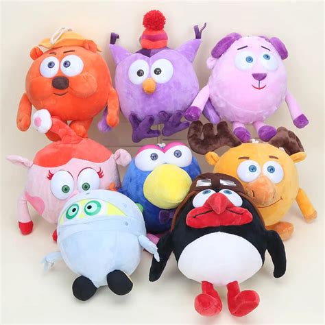 Kikoriki Gogoriki Round Happy Ball Stuffed Toys Doll Nyusha penguin ...