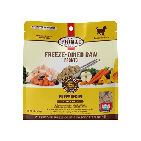 Primal Pet Foods Pronto Freeze-Dried Raw Puppy Food | Only Natural Pet