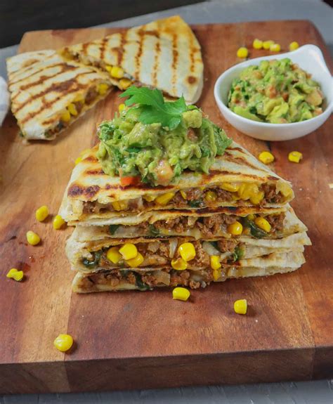 Vegan Quesadilla Recipe (Loaded with Veggies and Vegan Meat)