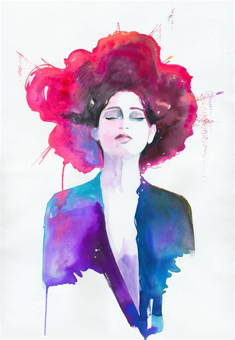 Fashion Print Watercolor Fashion illustration Fashion