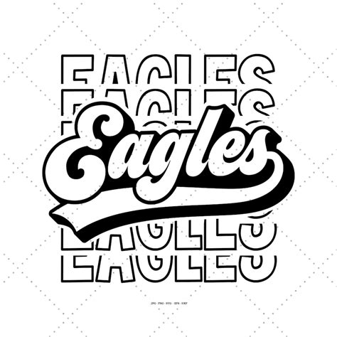 Eagles Tee Svg Eagles Svg Eagles Shirt Svg School Spirit - Etsy