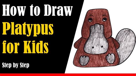 How to Draw a Platypus for Kids Step by Step - very easy - YouTube