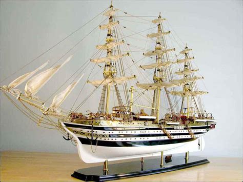 Amerigo Vespucci Ship Model White