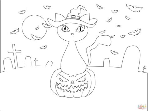 Black Cat Coloring Page Lovely Black Cat Coloring Pag - vrogue.co