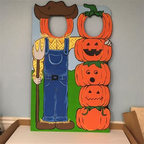 Pumpkin Farmer Photo Booth Prop WOODEN Fall Outdoor | Etsy in 2021 ...