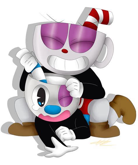 Cuphead and Mugman by WaterFox-Studios on DeviantArt