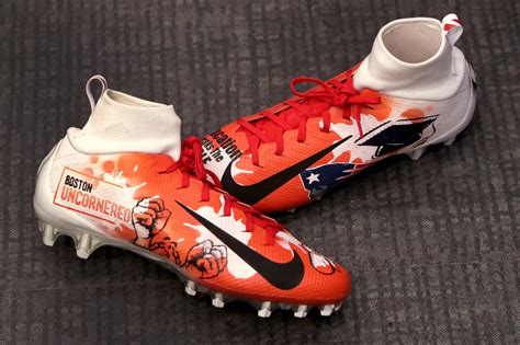 Take a look at the customized cleats the Patriots will wear against the Chiefs