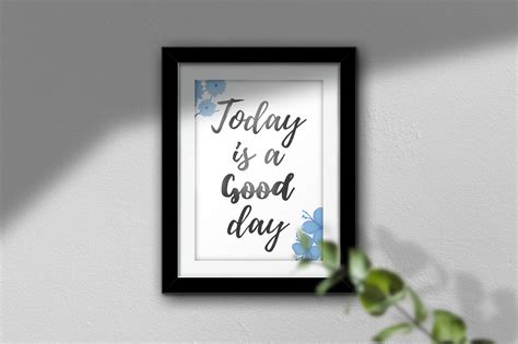 Printable Quote Inspirational Wall Art Today is A Good Day - Etsy