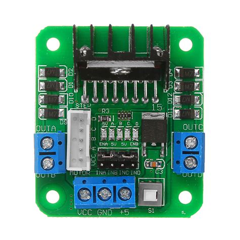 3pcs L298N Double H Bridge Motor Driver Board Stepper Motor L298 DC Motor Driver Module Green ...