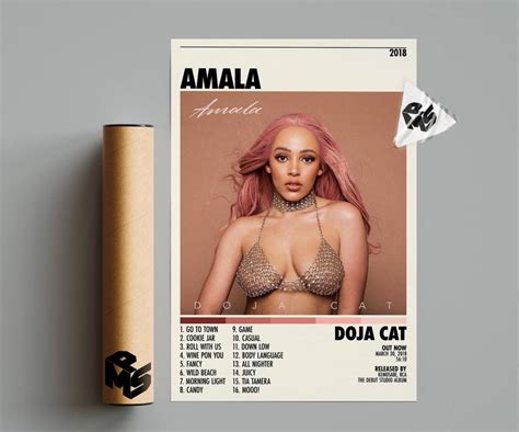 Doja Cat Poster - Amala Poster - Doja Cat Amala Tracklist - Album Cover ...