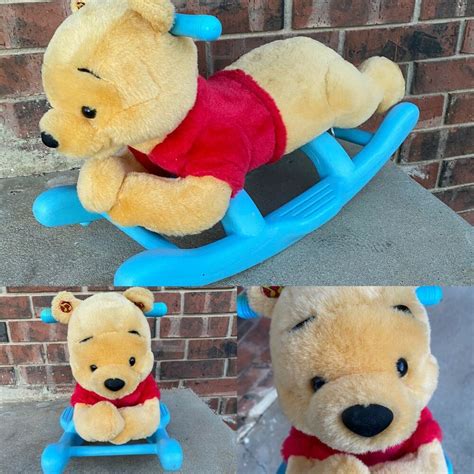 Winnie the Pooh Musical Rocking Horse Disney Kiddieland Plush Rocker ...