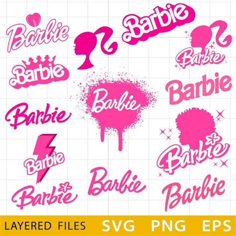 Barbie Logo Bundle SVG, Barbie Logo Vector, Barbie Birthday, - Inspire ...