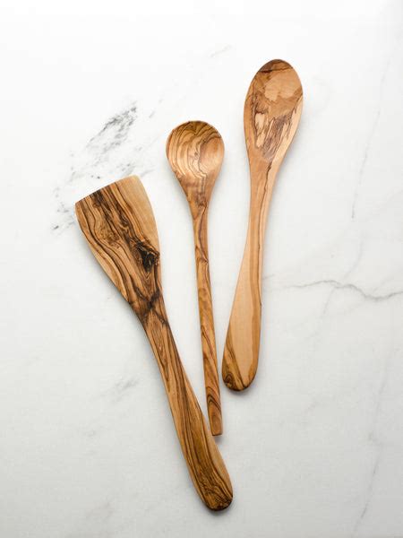 Olive Wood Spoons + Spatula – TENZO