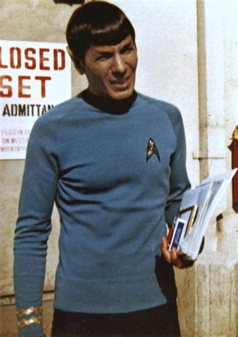 Behind the scenes, on the 1960's television series, STAR TREK (original vintage image edited for ...