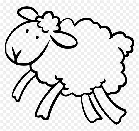 Black And White Lamb Clip Art, HD Png Download - vhv