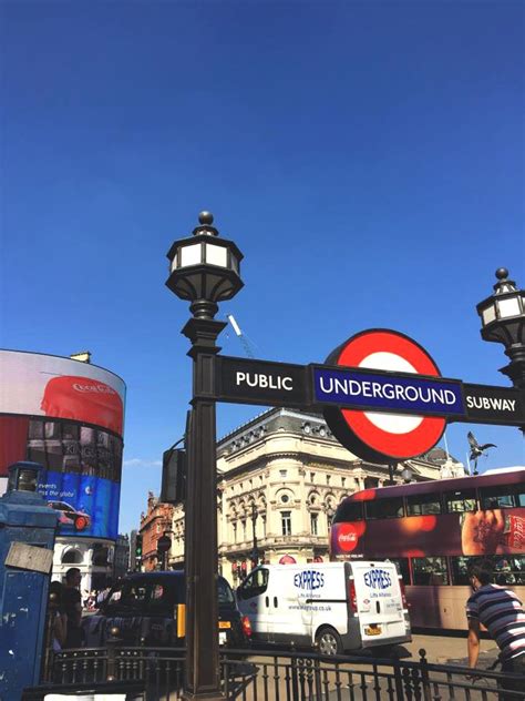 Piccadilly Circus London Underground Station (The Tube) - London, UK ...