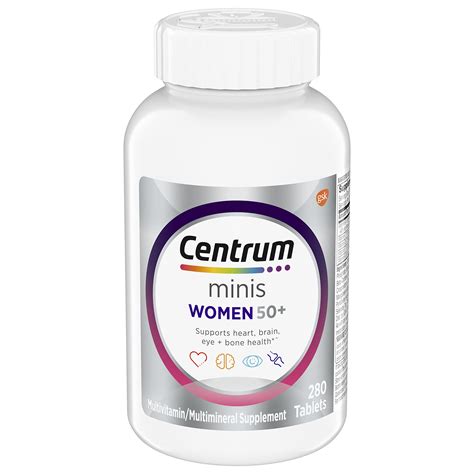 Centrum Minis Silver Women's Multivitamin for Women 50 Plus, Multimineral Supplement with ...