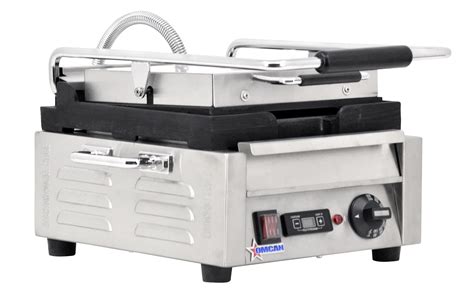 10" x 11" Single Panini Grill with Smooth Top and Bottom Grill Surface ...