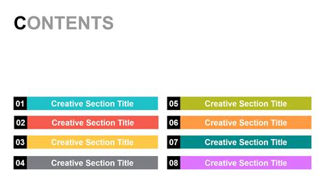 Two Column Color Section PowerPoint Templates – Educational Blog