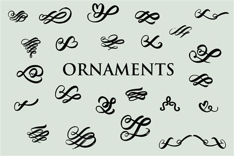 Ornaments Font by goodigital · Creative Fabrica