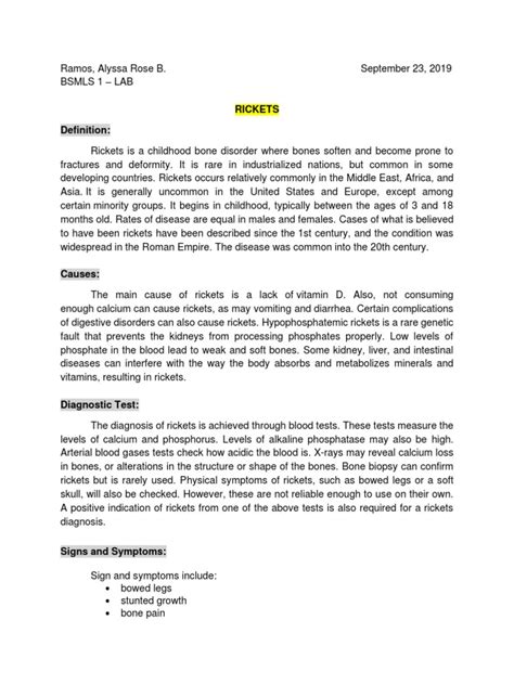 Understanding Rickets and Myonecrosis: A Comprehensive Review of the Causes, Symptoms, Diagnosis ...