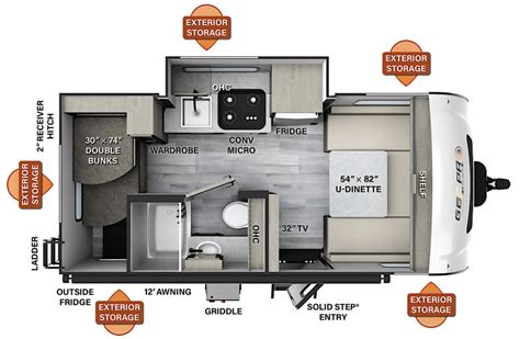 Bunkhouse Travel Trailer Floor Plans - Image to u