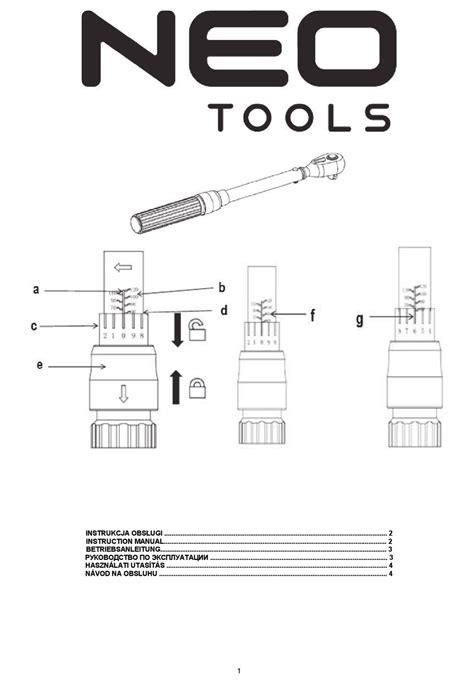 NEO TOOLS 08-838 ORIGINAL USER MANUAL Pdf Download | ManualsLib