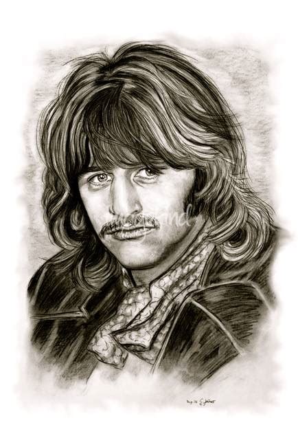 Portraits "Ringo Starr" Artwork For Sale on Fine Art Prints