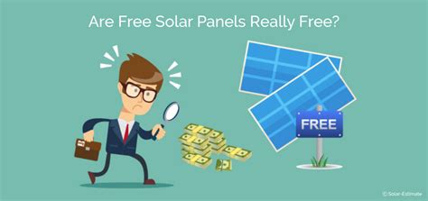 Are "free solar panels" ever really free?
