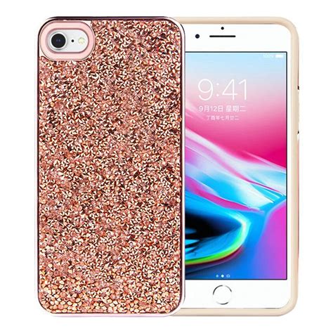 For Apple iPhone 7/8/SE (2020) Case, by Insten Deluxe Glitter Dual ...