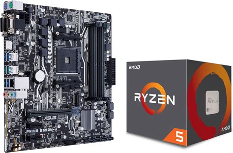 Ryzen 5 - 1600 + Asus prime B350M-A - Asus Prime moderkort med AMD Ryzen 5 1600-processor