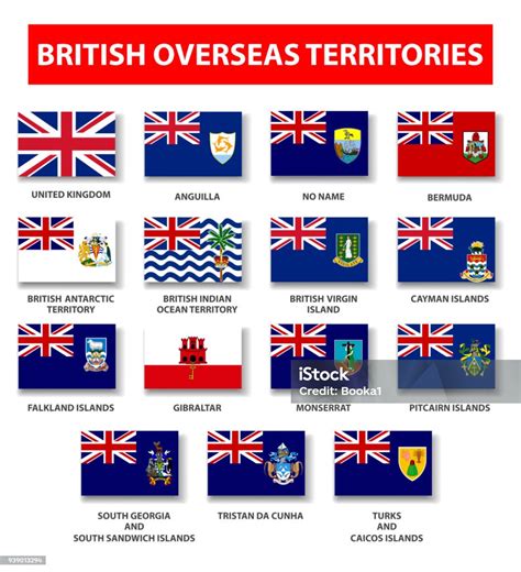 British Overseas Territory Flag Collection Stock Illustration - Download Image Now - Anguilla ...