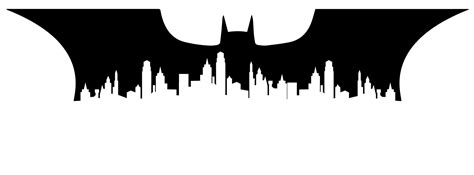 Batman Joker Silhouette Gotham City Skyline - city silhouette png download - 1600*593 - Free ...