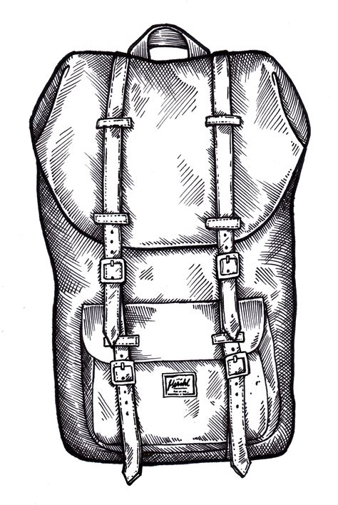 Backpack Drawing | Free download on ClipArtMag