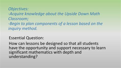 Welcome! Upside Down Math - ppt download