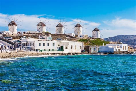 Picture of windmills in Mykonos, Greece, GRIECHISCHE INSELN Voyages zur ...