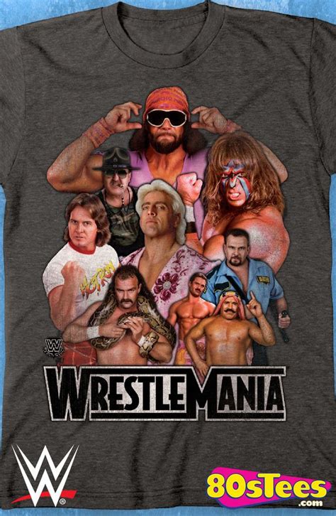 WrestleMania Legends T-Shirt: WWE Wrestling Mens T-Shirt With great art and illustration this t ...