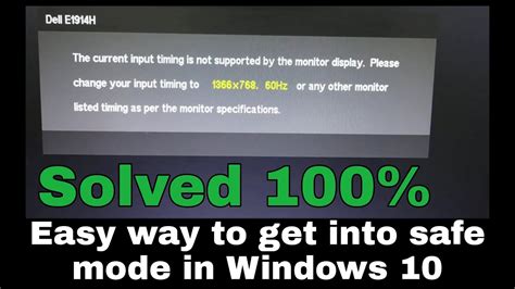 The current input timing is not supported by the monitor display fix ...