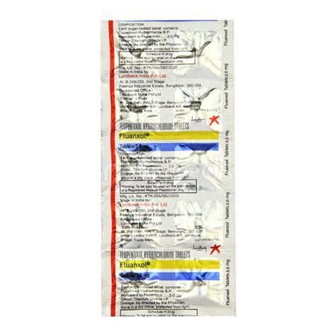 Fluanxol 3mg Tablet 10'S : Price, Uses, Side Effects | Netmeds