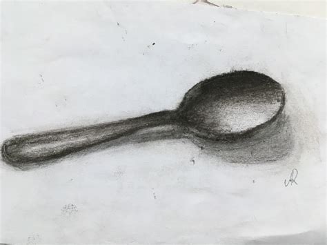 #charcoal #spoon #drawing #easy #diy | Easy charcoal drawings, Charcoal art, Easy drawings