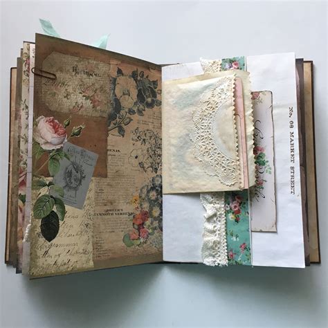 Vintage shabby chic junk journal | Vintage junk journal, Handmade journals, Vintage journal