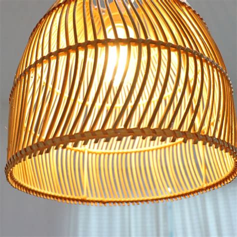 Rustic Woven Pendant Light Farmhouse Rattan Pendant Lamp Shade i 2024