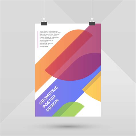 Flat Geometric Poster Design 511202 Vector Art at Vecteezy