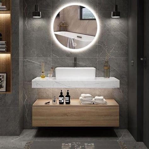 Modern 35.4" Floating Wall Mount Single Bathroom Vanity Set | Bathroom interior, Bathroom ...