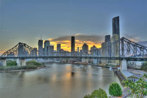 Free Images : water, sunset, bridge, skyline, morning, city, skyscraper ...