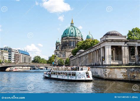 Tour Boat Cruising by Spree River in Berlin Editorial Image - Image of ...