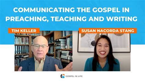 Tim Keller on Communicating the Gospel in Preaching, Teaching and Writing - YouTube